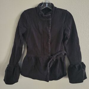 Peplum sweatshirt jacket S